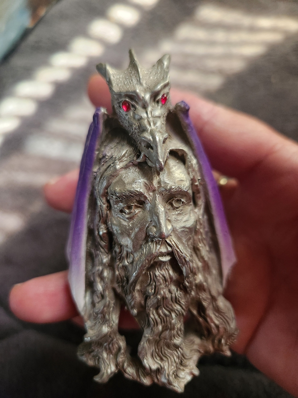 Vintage Pewter Wizard